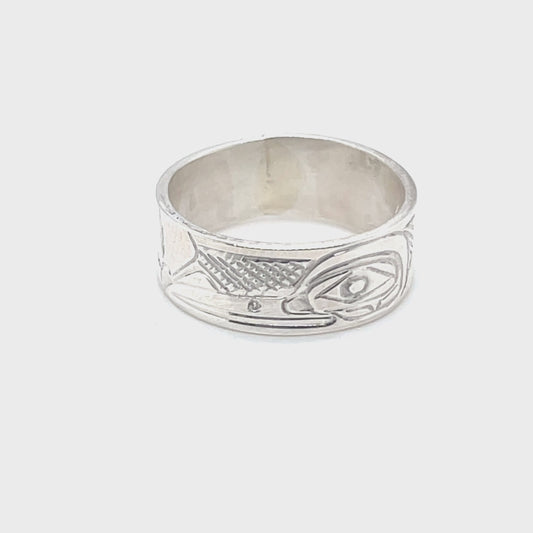 Ring - Sterling Silver - 1/4" -  Hummingbird
