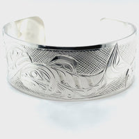 Bracelet - Sterling Silver - 1" - Salmon School