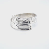 Ring - Silver - Wrap - 1/4" - Eagle - Size 9