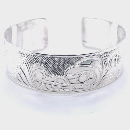 Bracelet - Sterling Silver - 3/4" - Wolf
