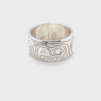 Ring - Sterling Silver - 3/8" - Eagle - Size 6