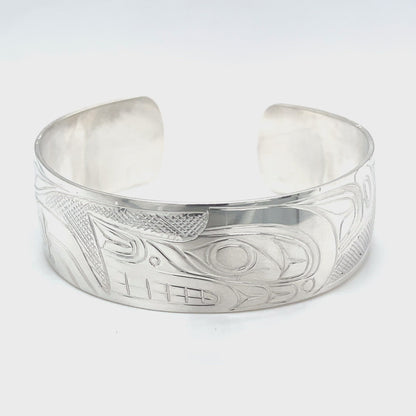 Bracelet - Sterling Silver - 3/4" - Wolf