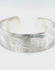 Bracelet - Sterling Silver - 3/4" - Wolf