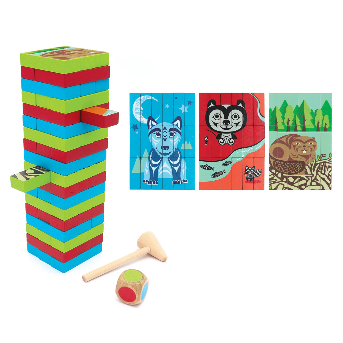 Multi-Game Wood Block Set