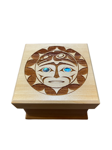 Bentwood Box - Raven and the Sun - Small
