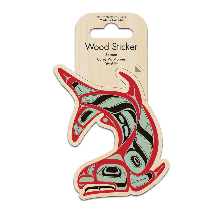 Sticker - Wood - Salmon