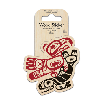 Sticker - Wood - Thunderbird and Orca