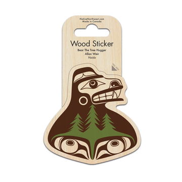 Sticker - Wood - Bear the Tree Hugger