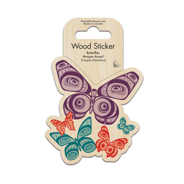 Sticker - Wood - Butterflies
