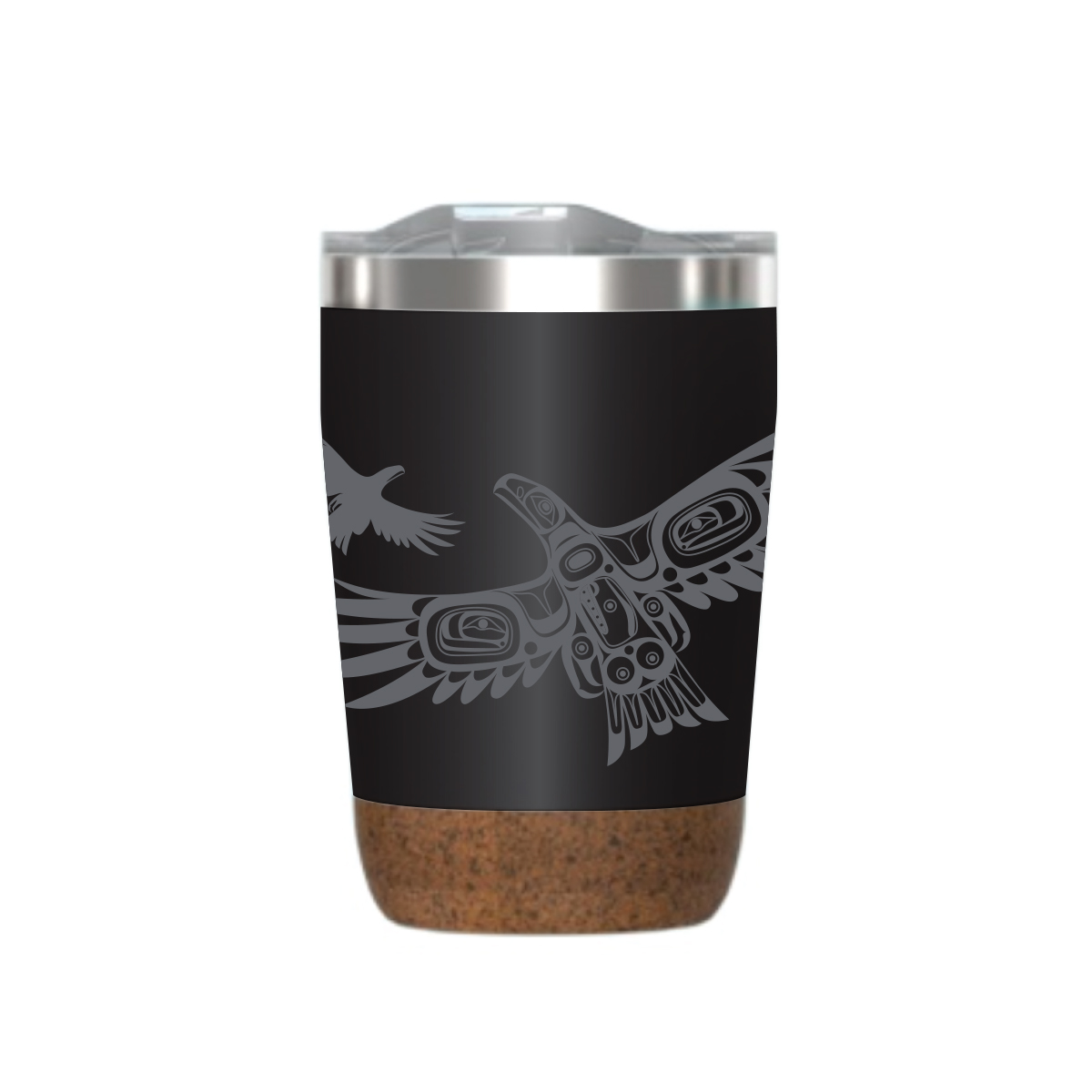 Travel Mug - Cork Base - 12oz - Soaring Eagle