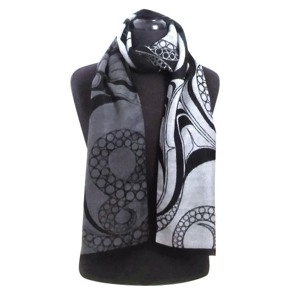Scarf - Brushed Silk - Octopus (Nuu)
