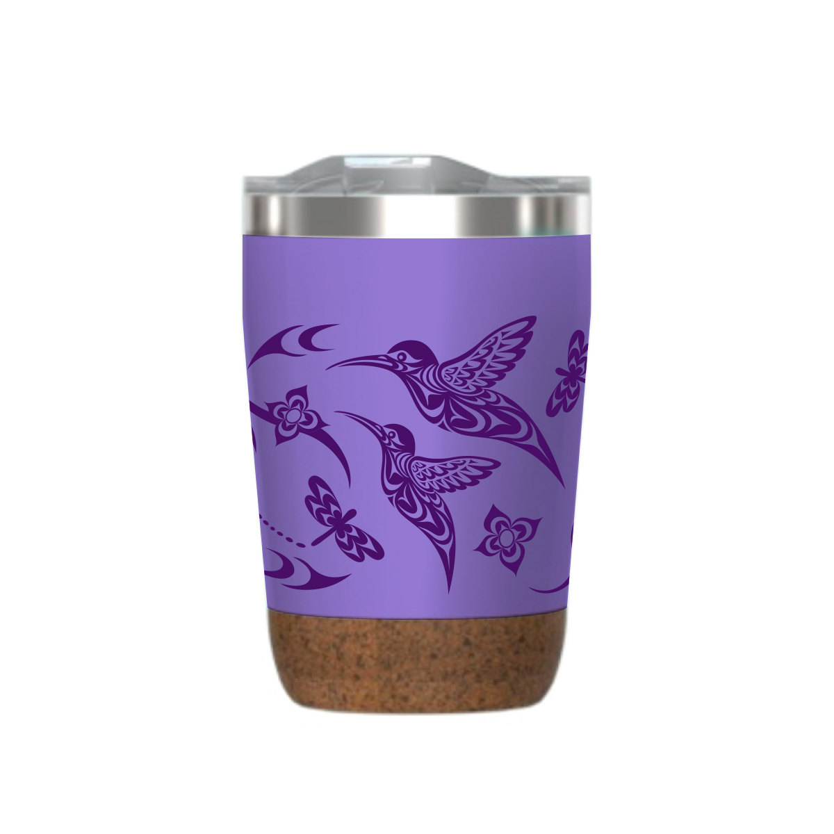 Travel Mug - Cork Base - 12oz - Hummingbird