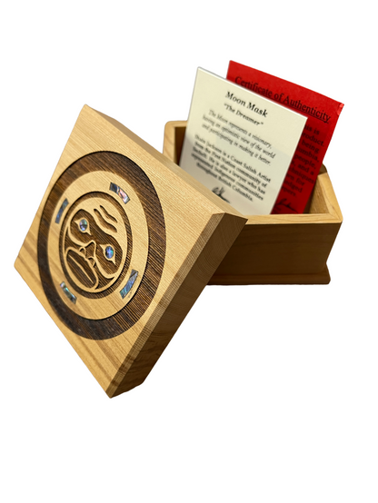 Bentwood Box - Moon Mask - Small