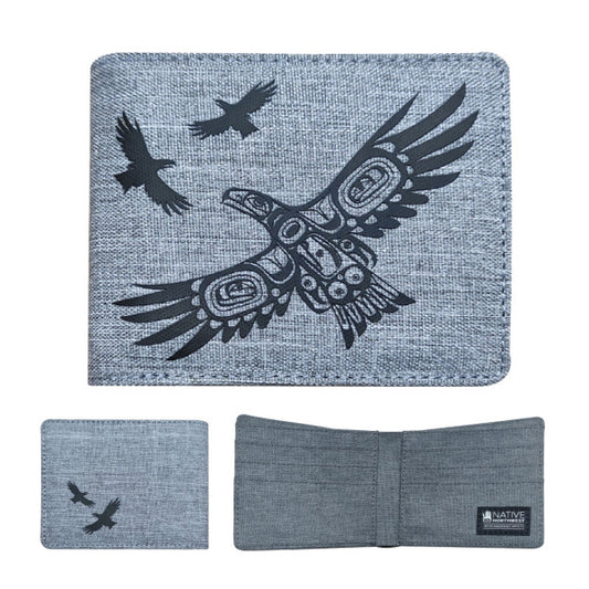 Wallet - Bifold - Crosshatch - Soaring Eagle