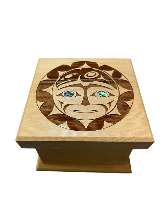 Bentwood Box - Raven and the Sun - Small