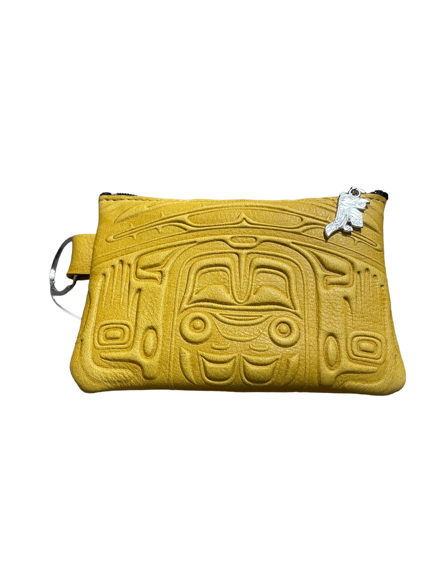 Coin Purse - Deerskin - Bear - Yellow