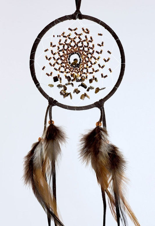 Dream Catcher - 4” - Energy Flow - Dark Brown
