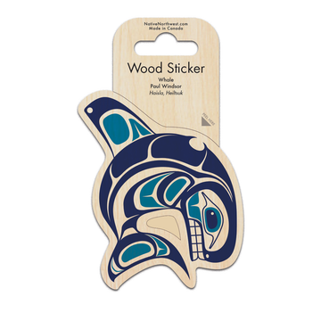 Sticker - Wood - Whale