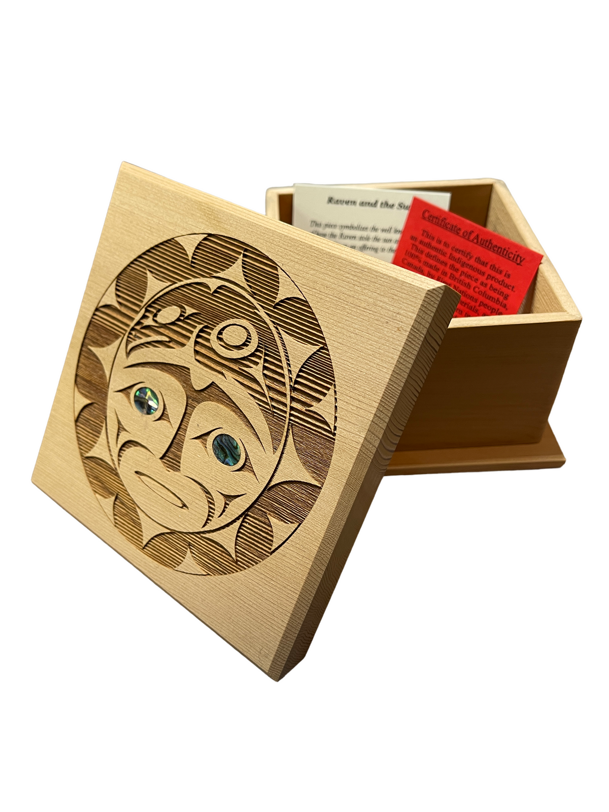 Bentwood Box - Raven and the Sun - Small