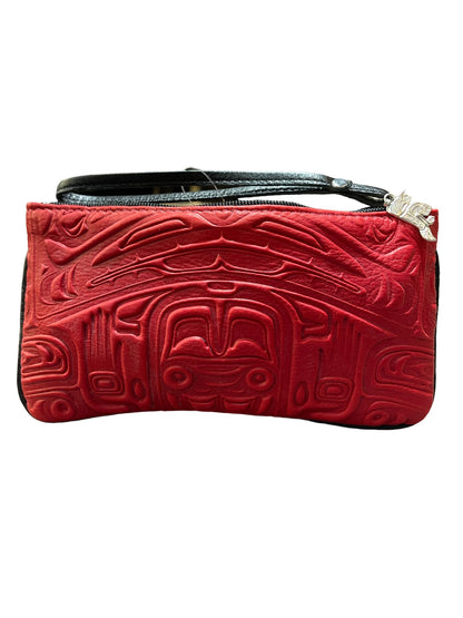 Wristlet - Deerskin - Bear - Red