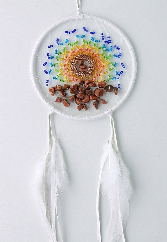 Dream Catcher - 4” - Energy Flow - White