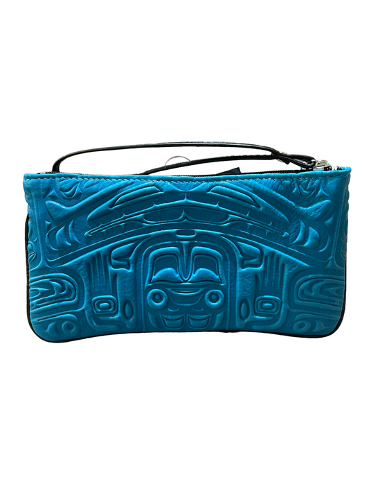 Wristlet - Deerskin - Bear - Turquoise