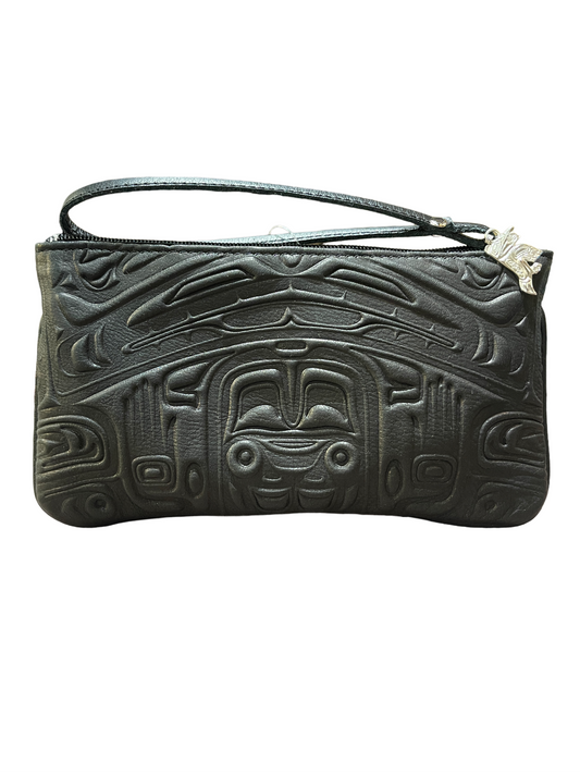 Wristlet - Deerskin - Bear - Black