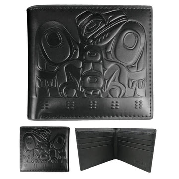 Wallet - Bifold - Leather - Raven Box