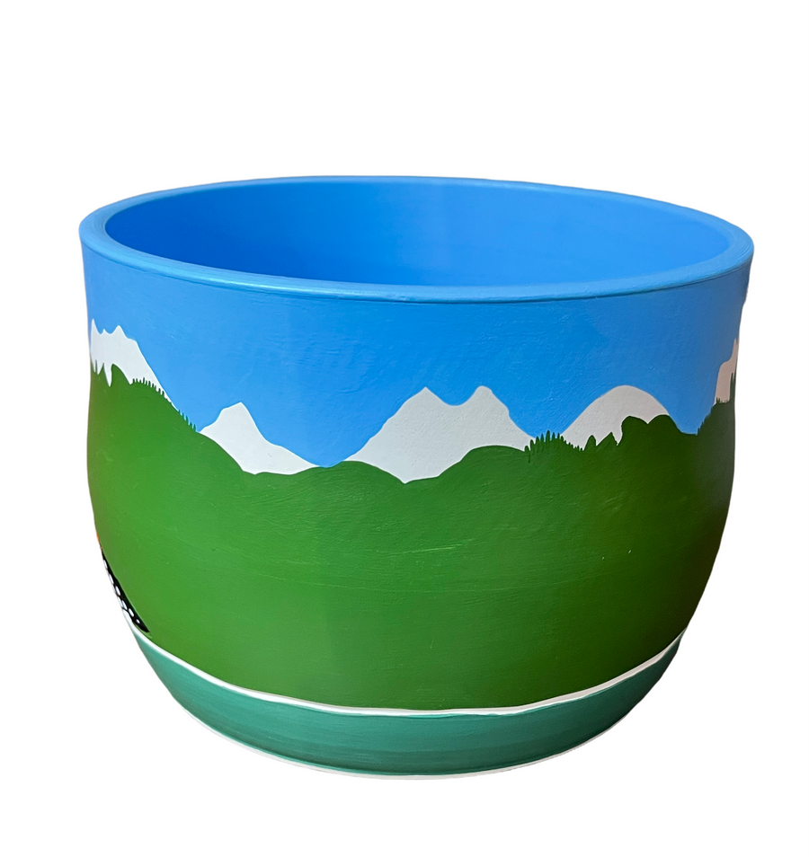Ceramic Pot - Medium - Loon - Blue