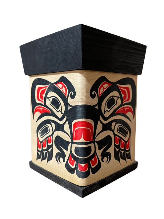 Bentwood Box - Eagle - Black