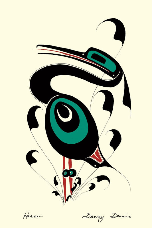 Card - Dennis - Heron - 6x9