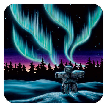 Coasters - Set of 4 - Sky Dance - Inukshuk