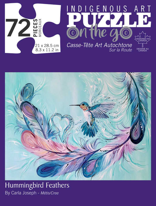 Puzzle - 72 Piece - Hummingbird Feathers