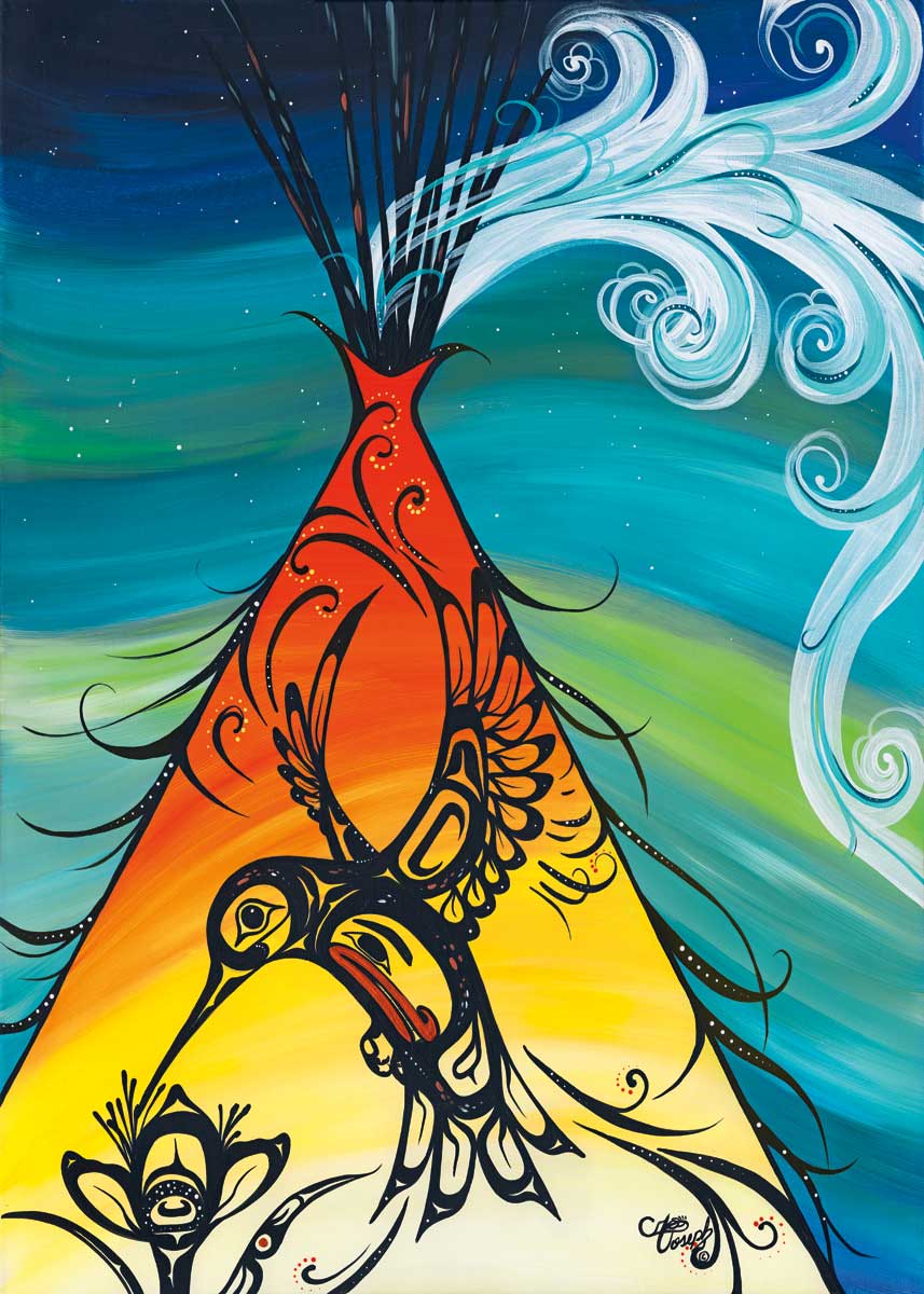 Card - Joseph - Hummingbird Teepee - 6x9*