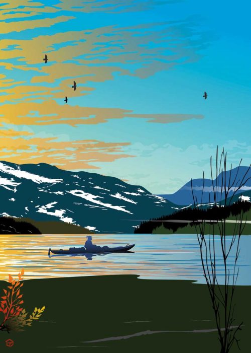 Card - Preston - Winter Kayak - 6x9