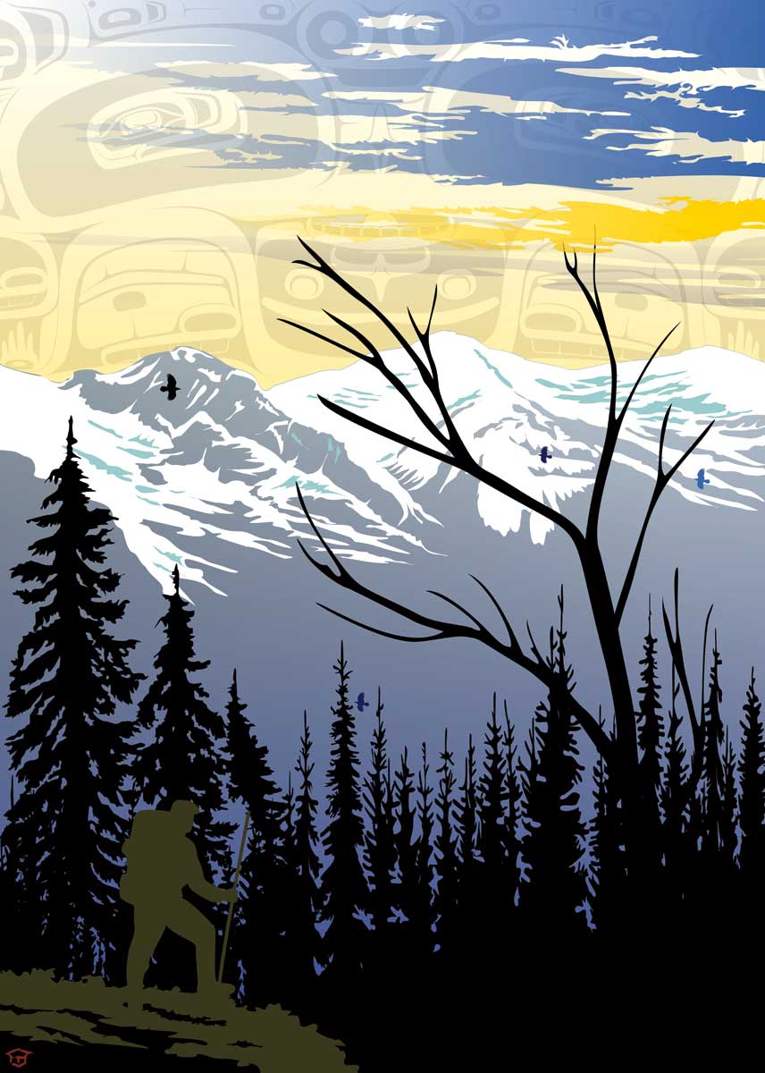 Card - Preston - Mountain Hiker - 6x9