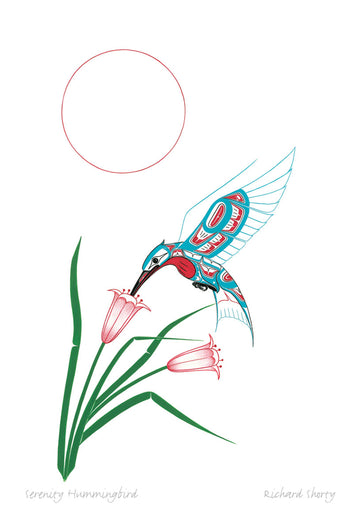 Card - Serenity Hummingbird - 6x9