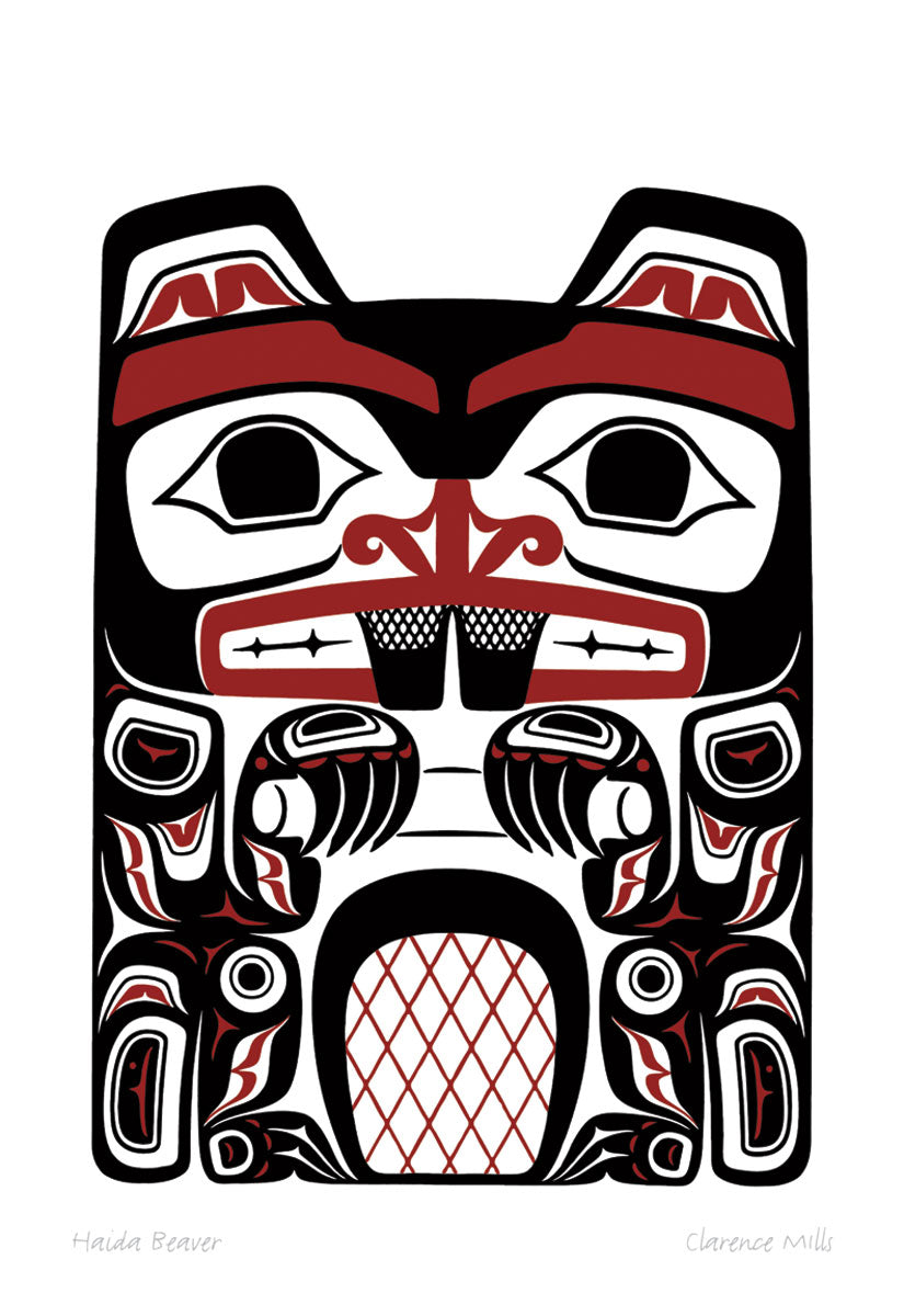 Card - Mills - Haida Beaver - 6x9