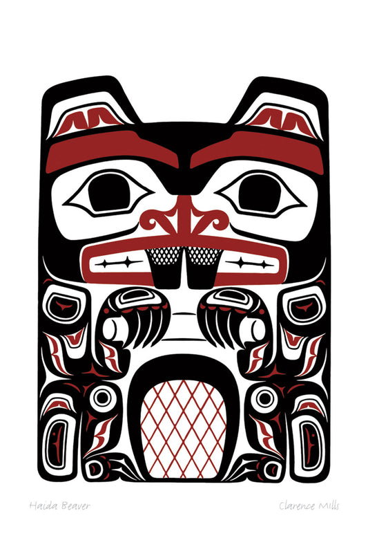 Card - Mills - Haida Beaver - 6x9