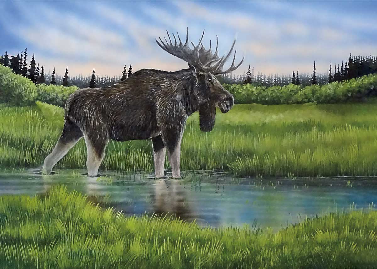 Card - Simon - Reflective Waters - 6x9