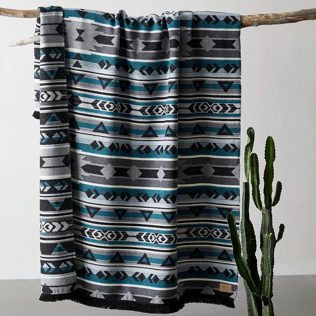 Blanket - Wool Blend - Eco-friendly - Storm - Reversible
